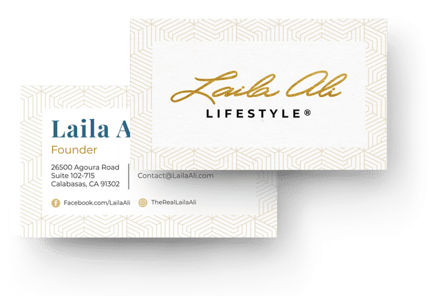 Laila Ali Business Card